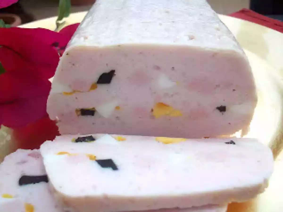 Fiambre de pollo trufado en Thermomix