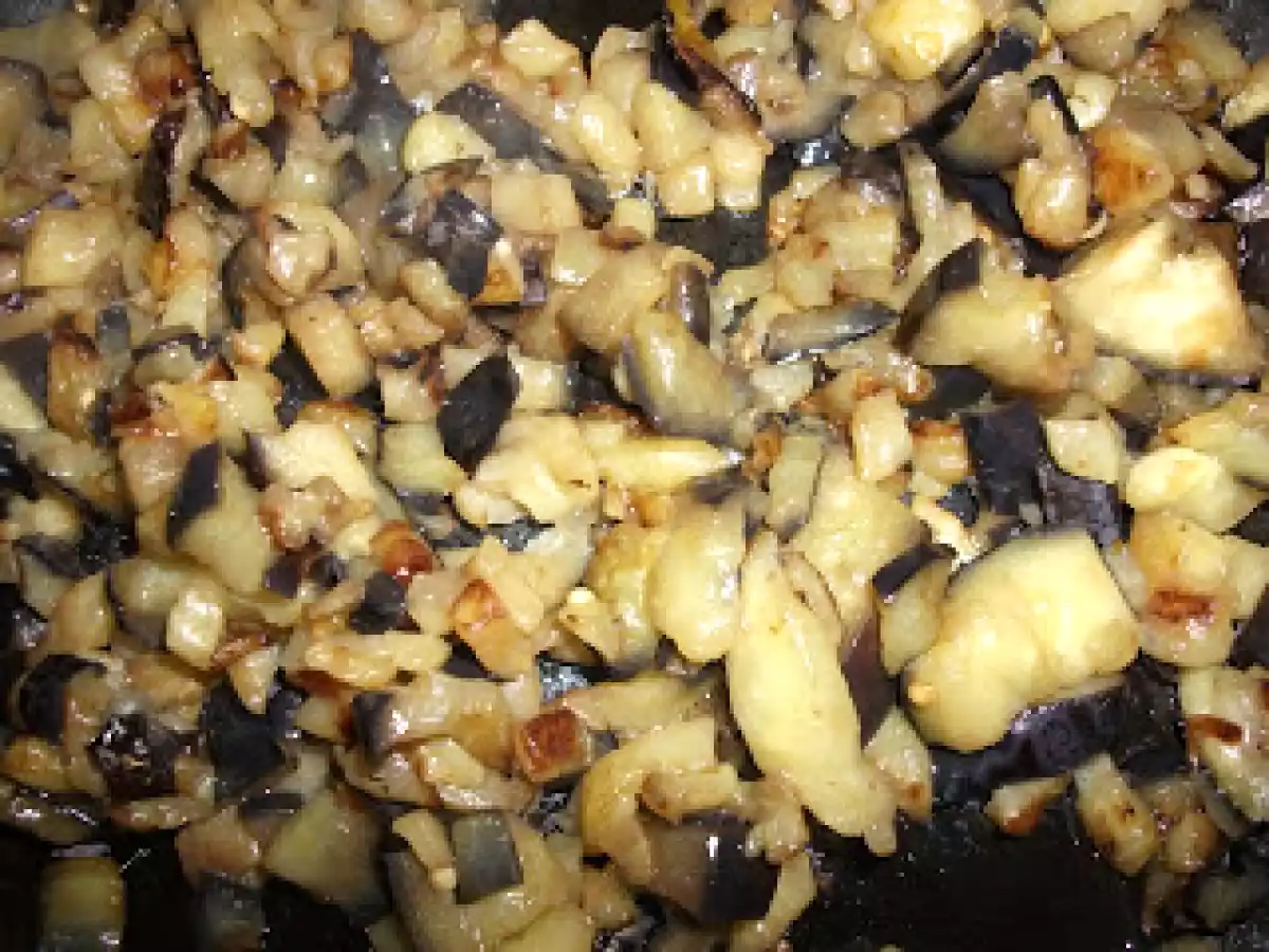 FIDEOS CHINOS CON SALSA DE BERENJENA Y MIEL - foto 2