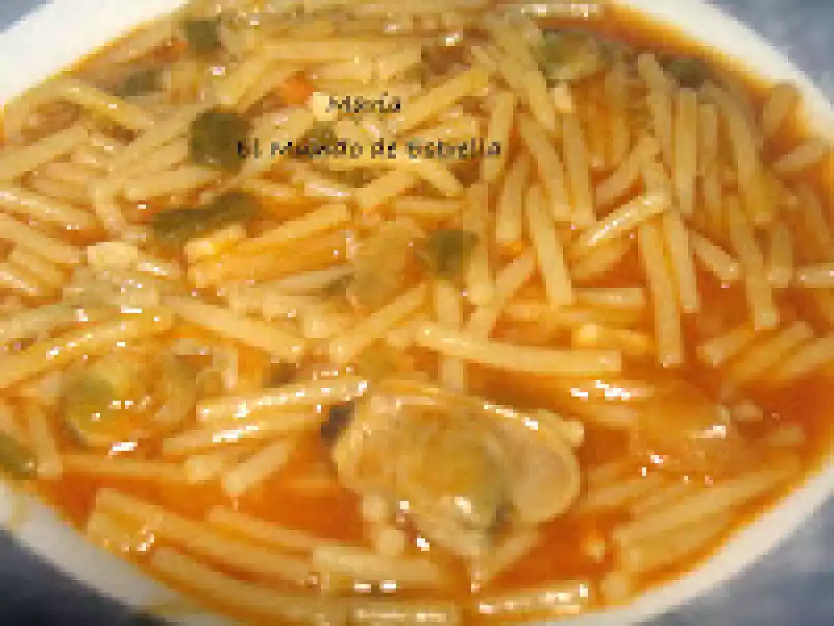 Fideos con almejas (de lata) - foto 2