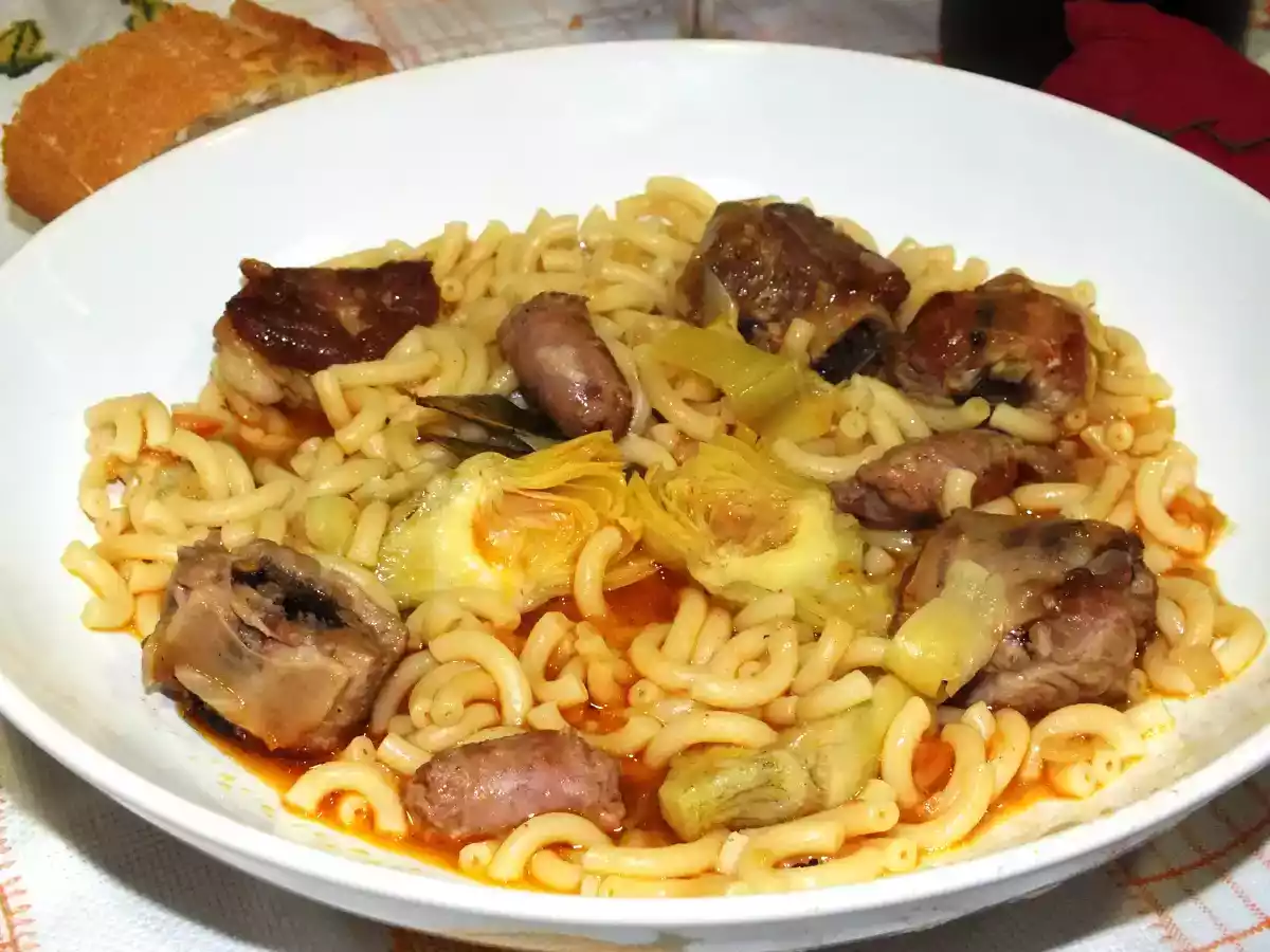 Fideos con Costilla