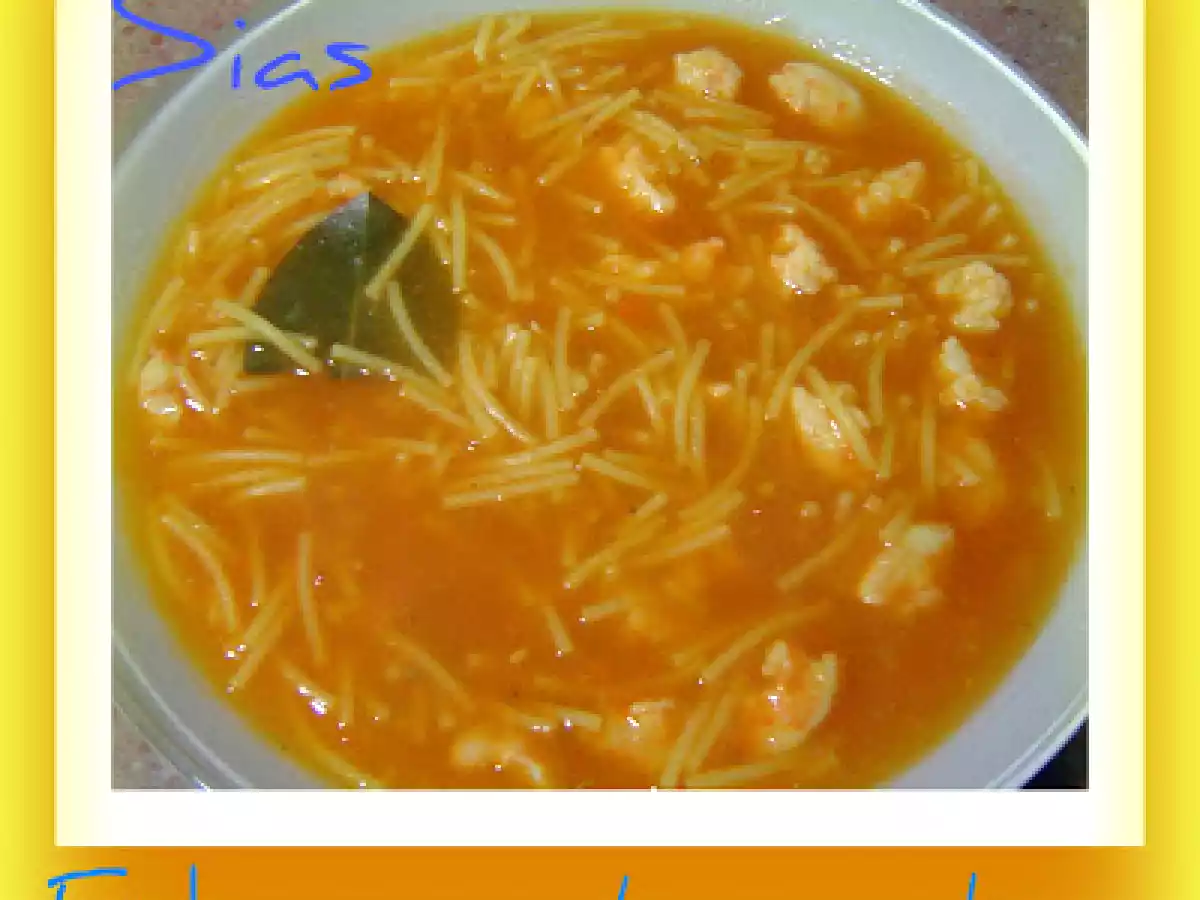 Fideos con Langostinos