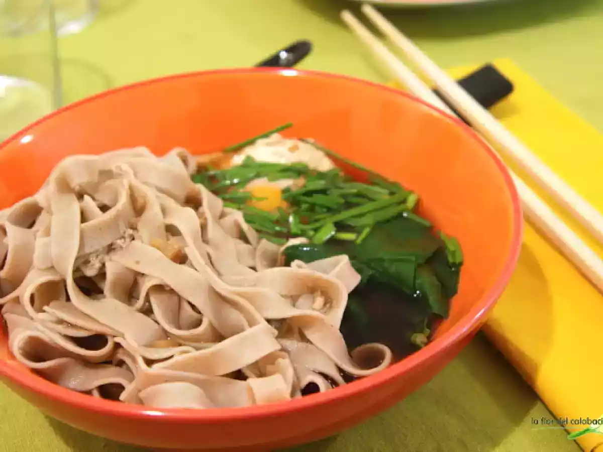 Fideos de alforfón caseros para ver la Luna y tempura - foto 2