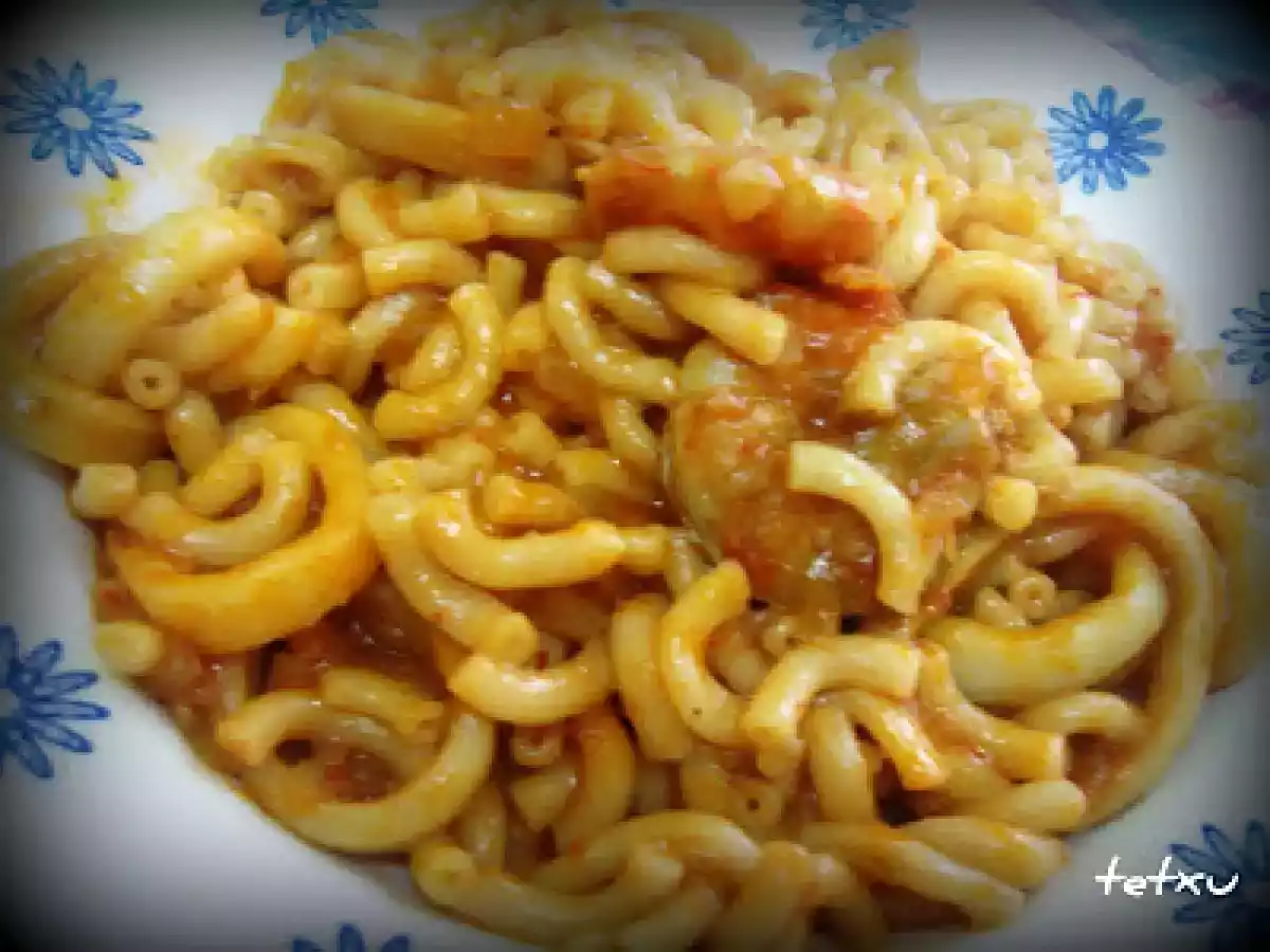 Fideua con Calamares y langostinos (fussioncook)