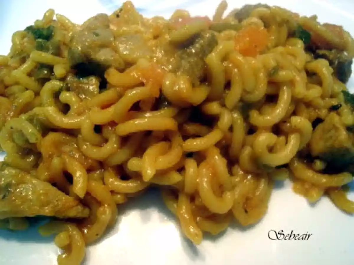 FIDEUA DE CARNE Y VERDURAS (fussioncook)