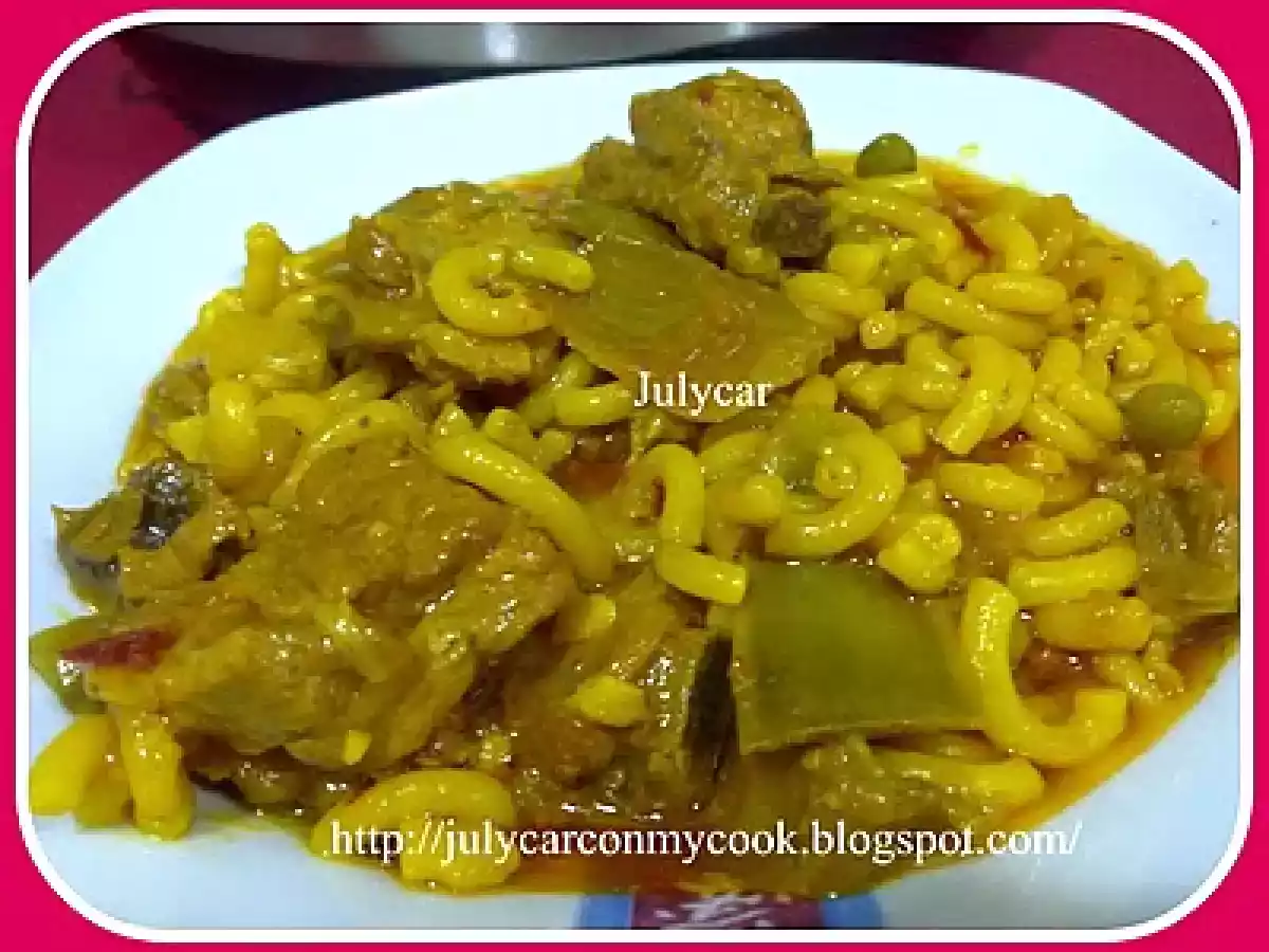 Fideua de costillas de cerdo olla GM D