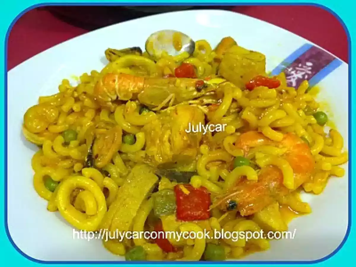 Fideua de marisco anti-crisis olla GM D