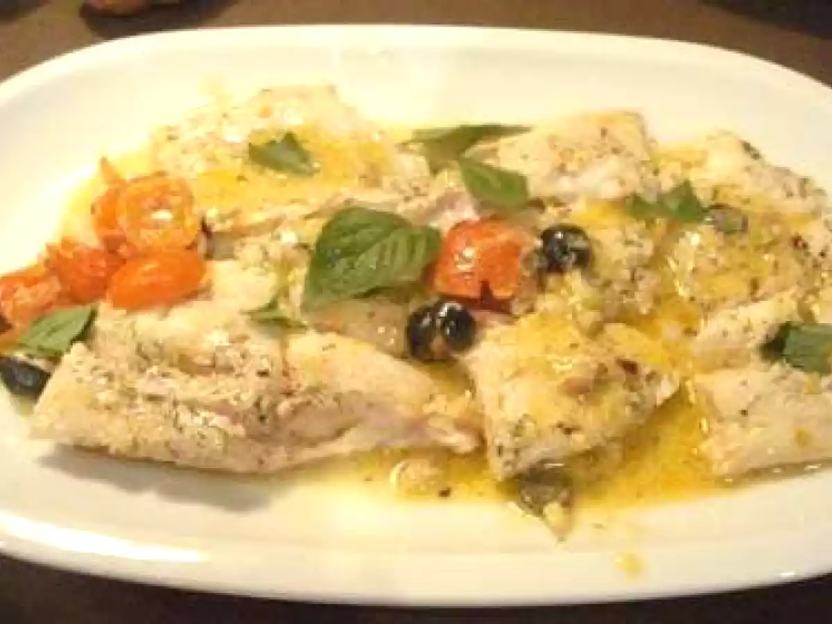 Filete de perca a las hierbas aromáticas