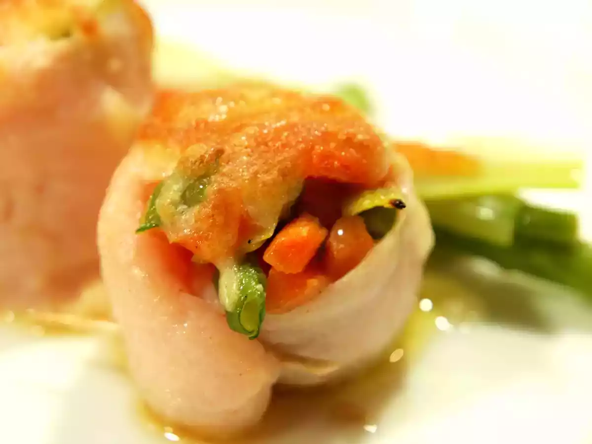 FILETE DE ROSADA, GRATINADOS CON VERDURAS - foto 2