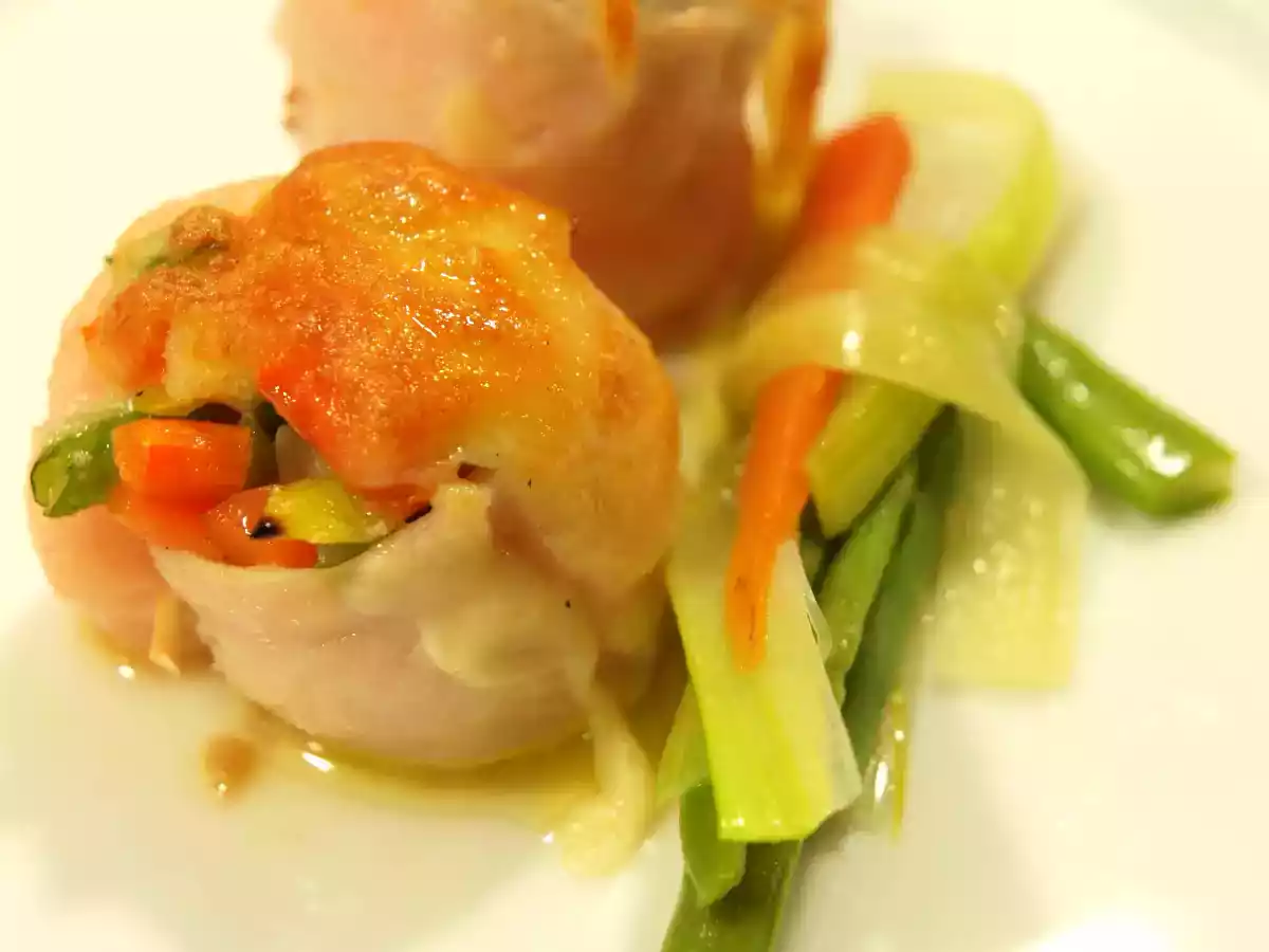 FILETE DE ROSADA, GRATINADOS CON VERDURAS - foto 3