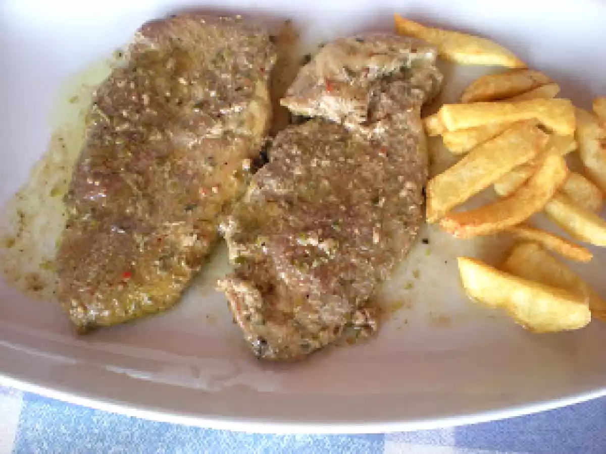 Filetes de cerdo al brandy