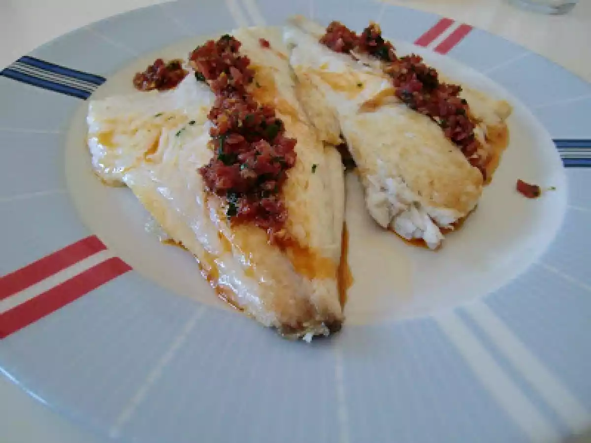 Filetes de dorada con aceite de ajo y jamón ibérico - foto 2