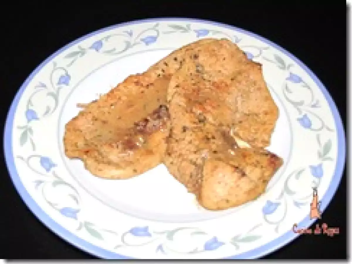 FILETES DE PAVO CON SALSA DE LECHE