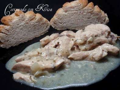 Filetes de pollo en tiras y especias ras el hanout con yogur (fussioncook)