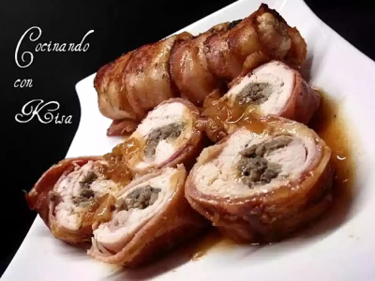 Filetes de pollo rellenos de tapenade