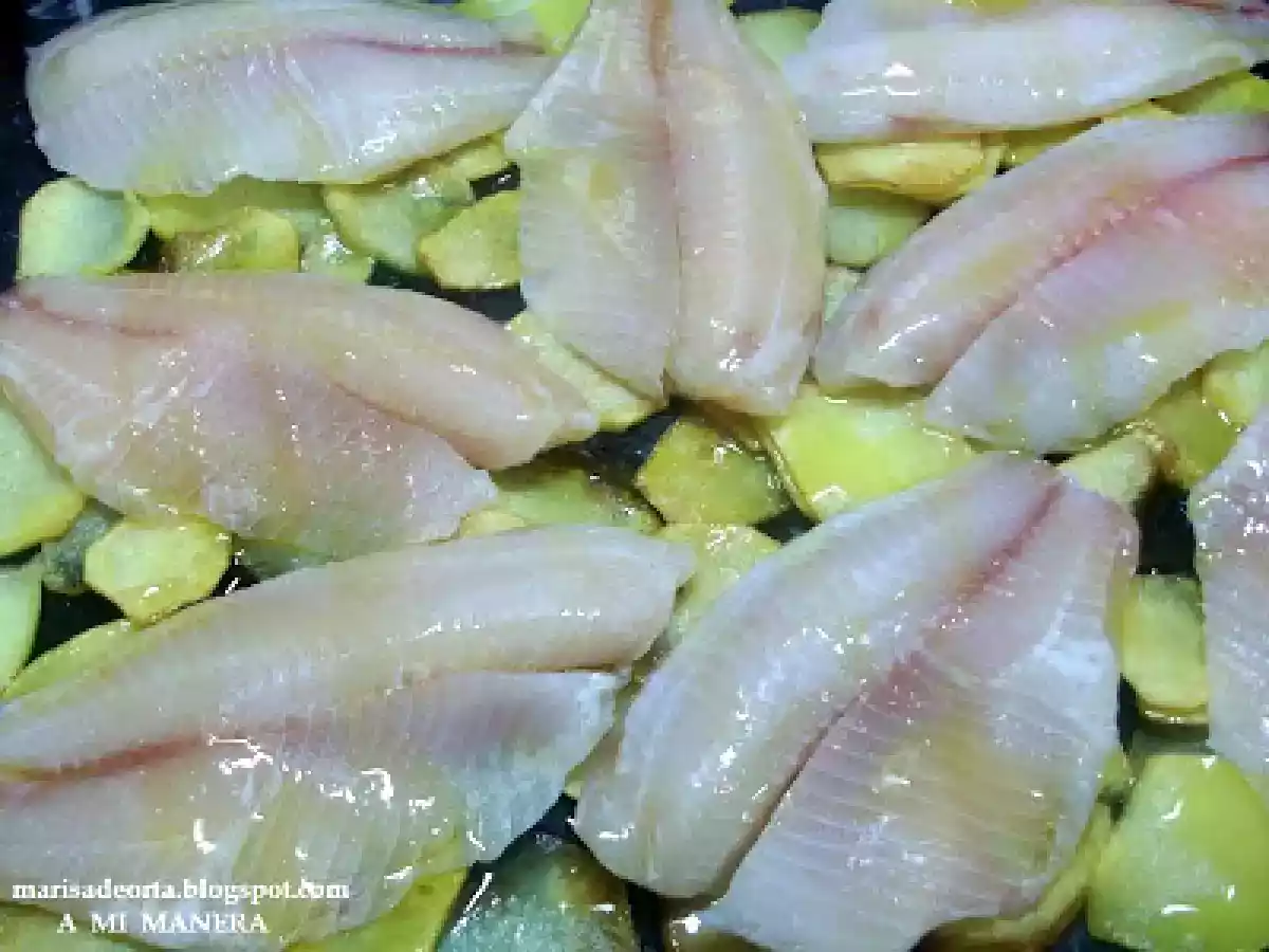 FILETES DE TILAPIA AL HORNO CON PATATAS - foto 5