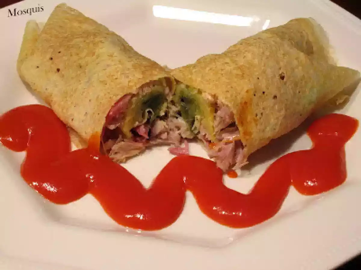 Filloas de Carnaval (2ª Parte) rellenas de cocido