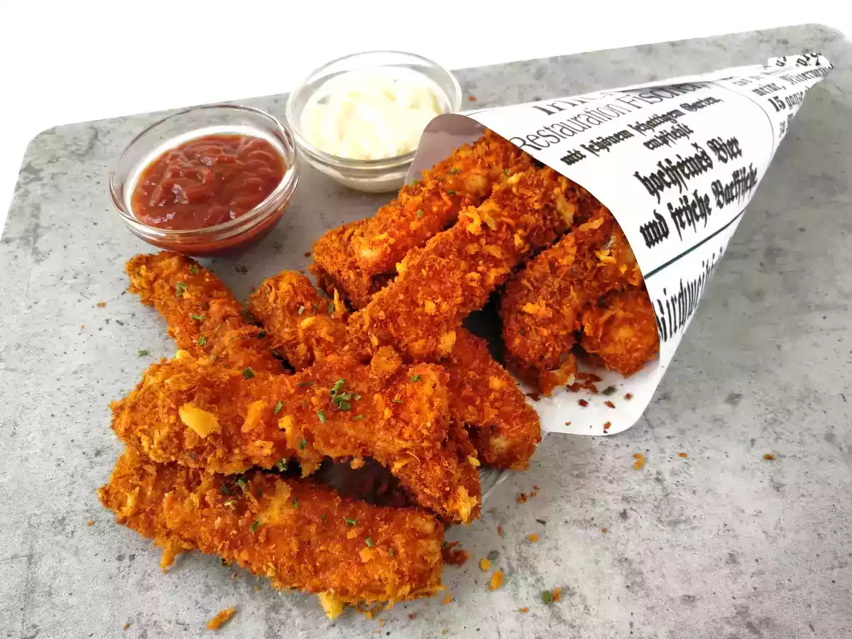 Fish fingers al horno {palitos de pescado}