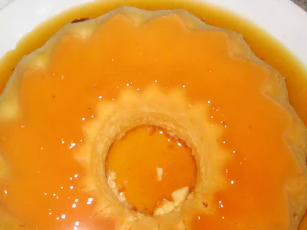 Flan casero al horno