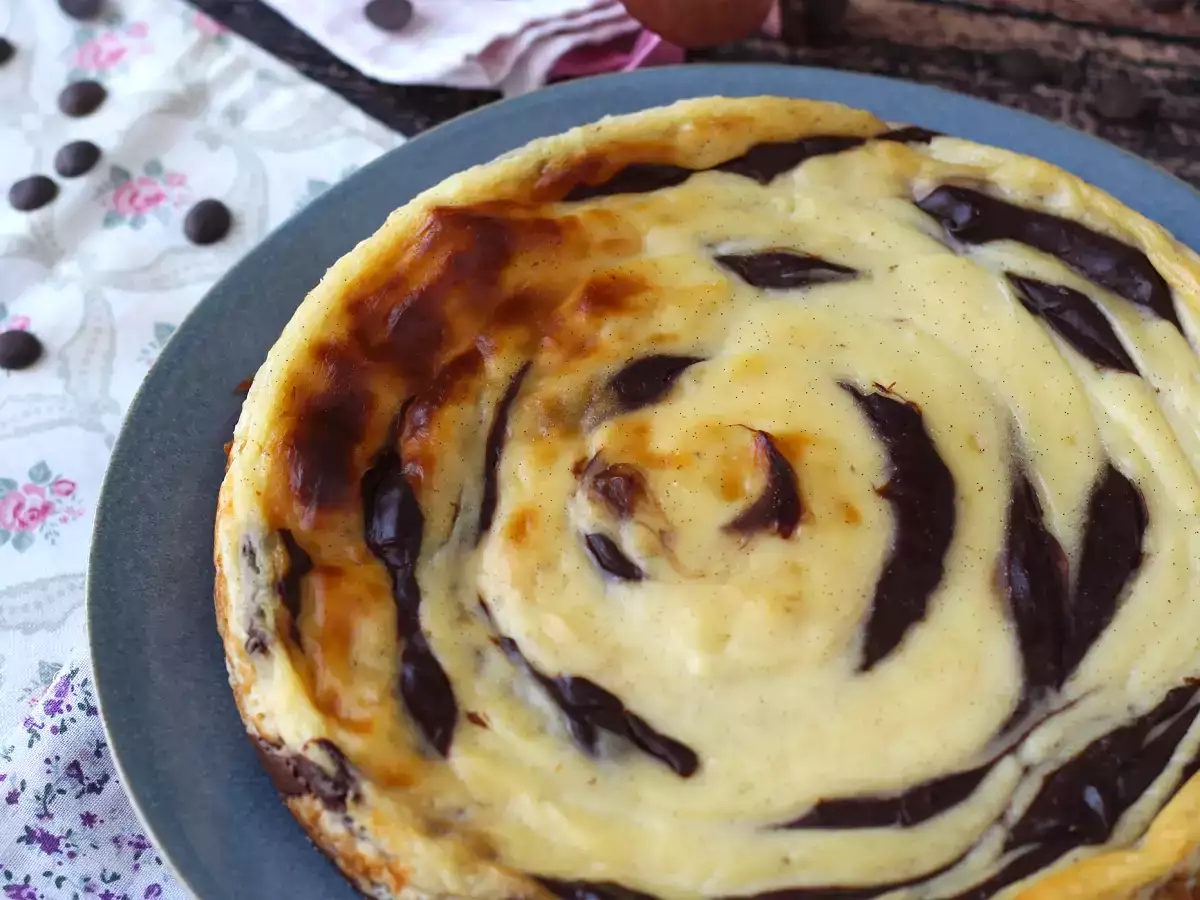 Flan casero marmolado de chocolate y vainilla: fácil, sin gluten y con un acabado espectacular - foto 4