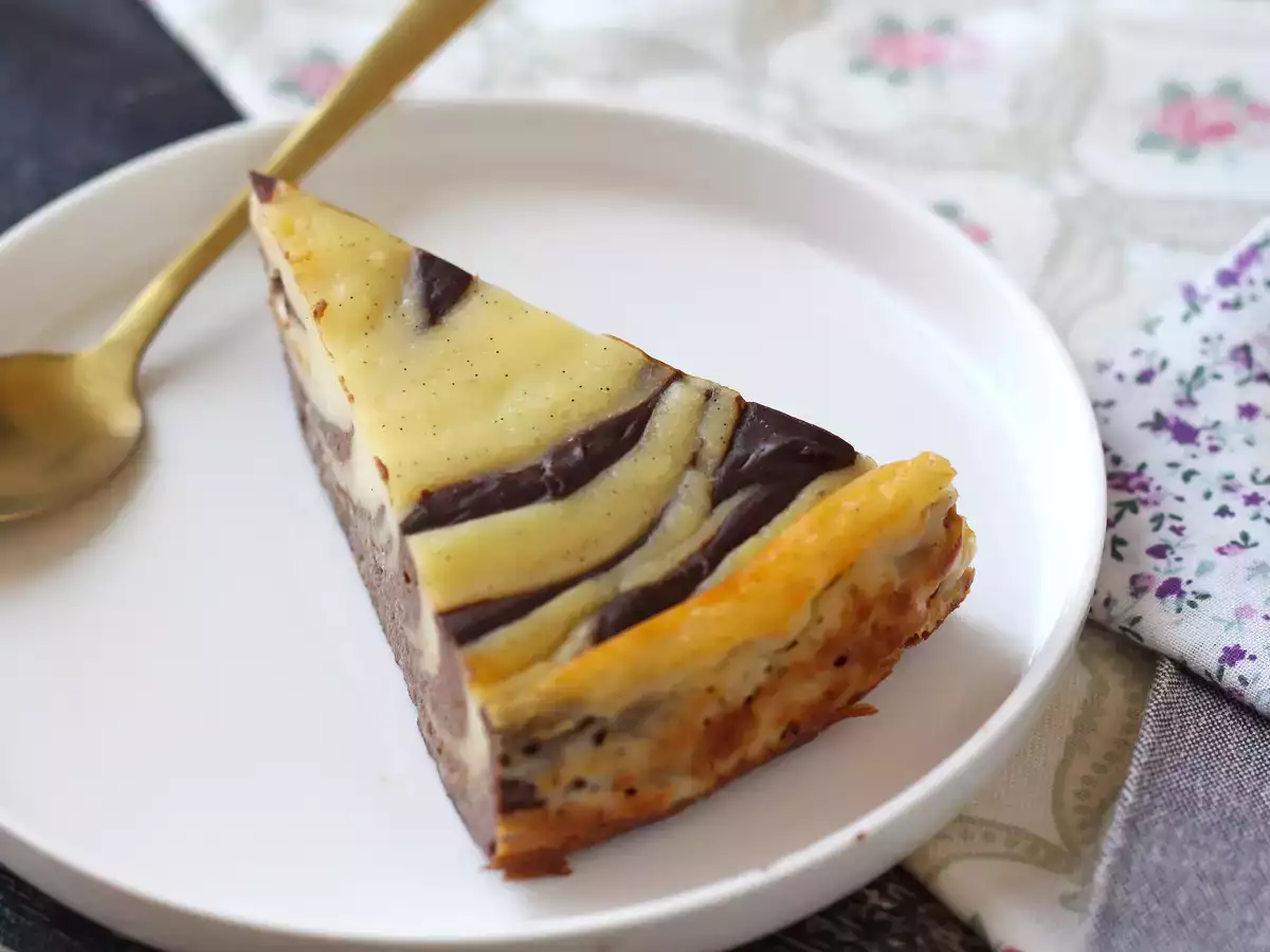 Flan casero marmolado de chocolate y vainilla: fácil, sin gluten y con un acabado espectacular - foto 5