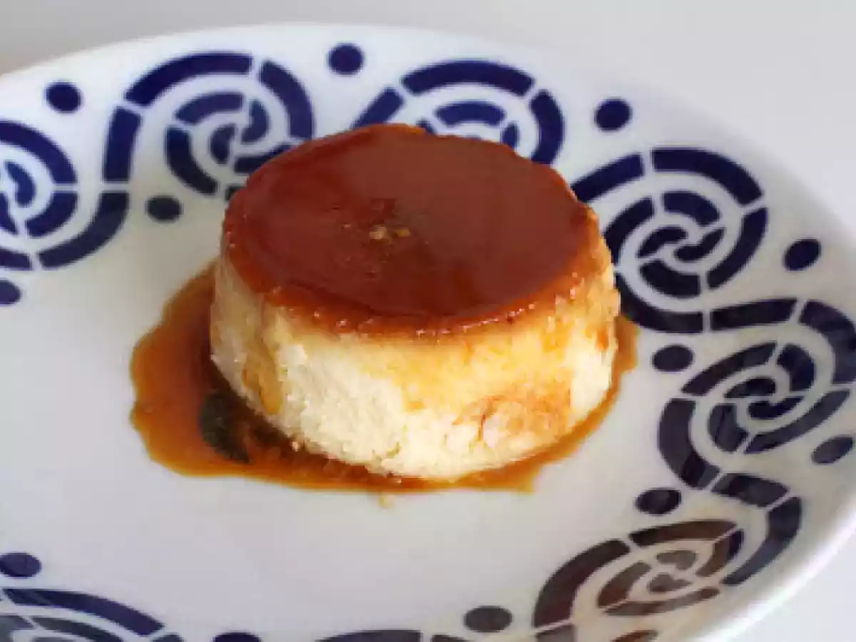 Flan cremoso de queso