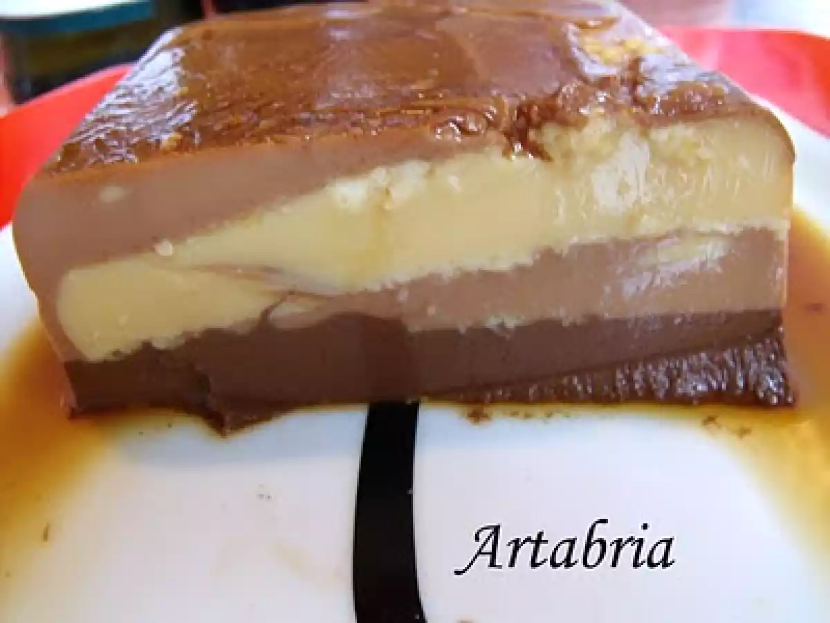 Flan de 3 chocolates - foto 2