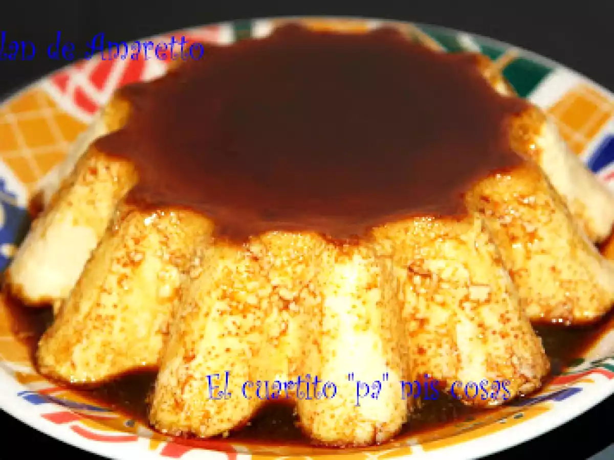 FLAN DE AMARETTO