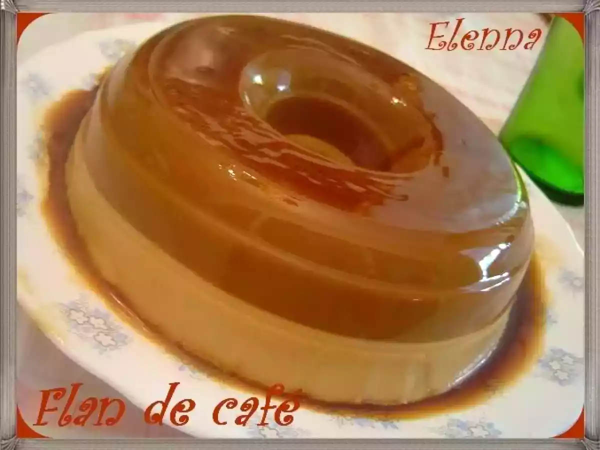 Flan de café bicapa