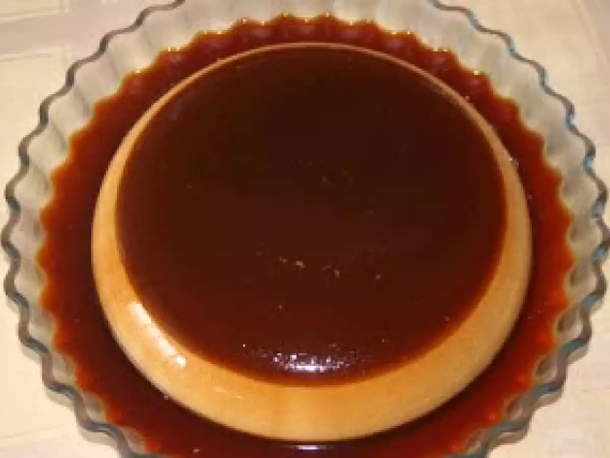 Flan de cafe dos colores