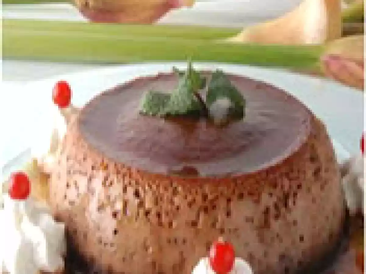 Flan de castaña