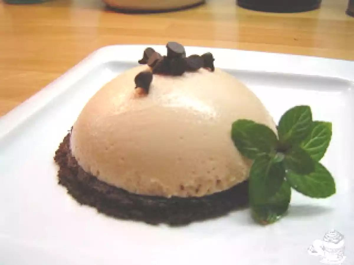 Flan de chirimoya y galleta (con Thermomix)