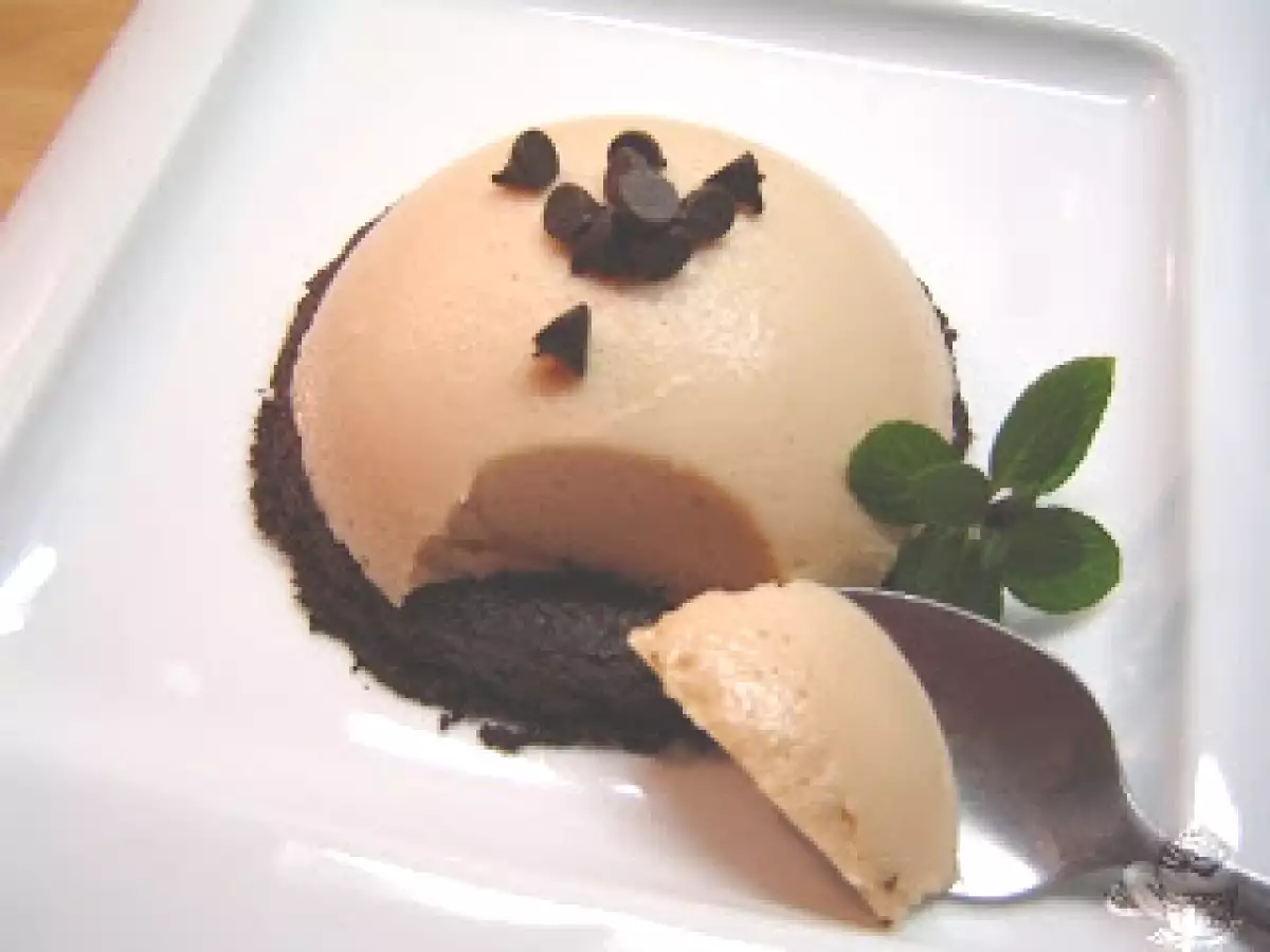 Flan de chirimoya y galleta (con Thermomix) - foto 3