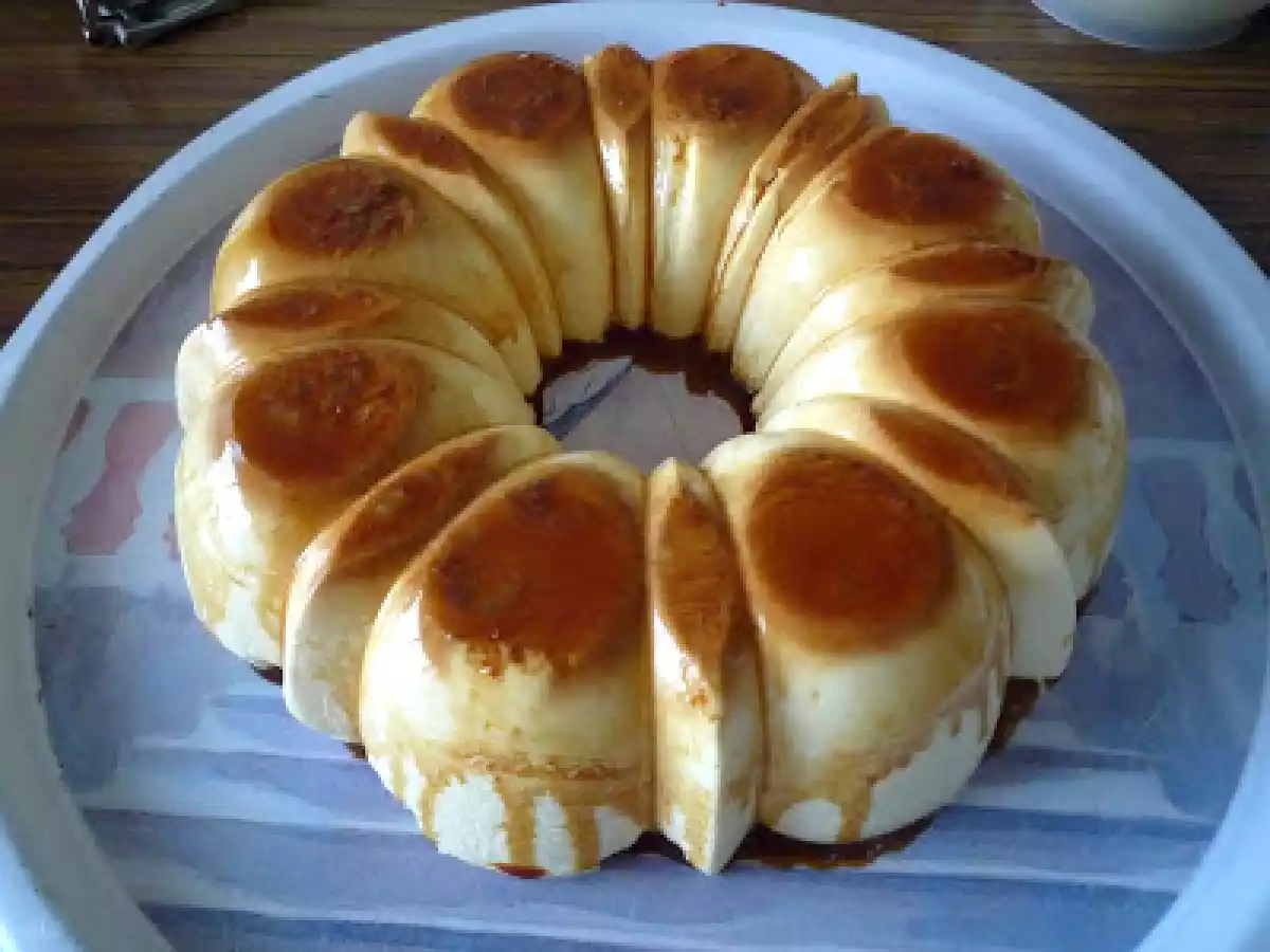 Flan de Chocolate Blanco