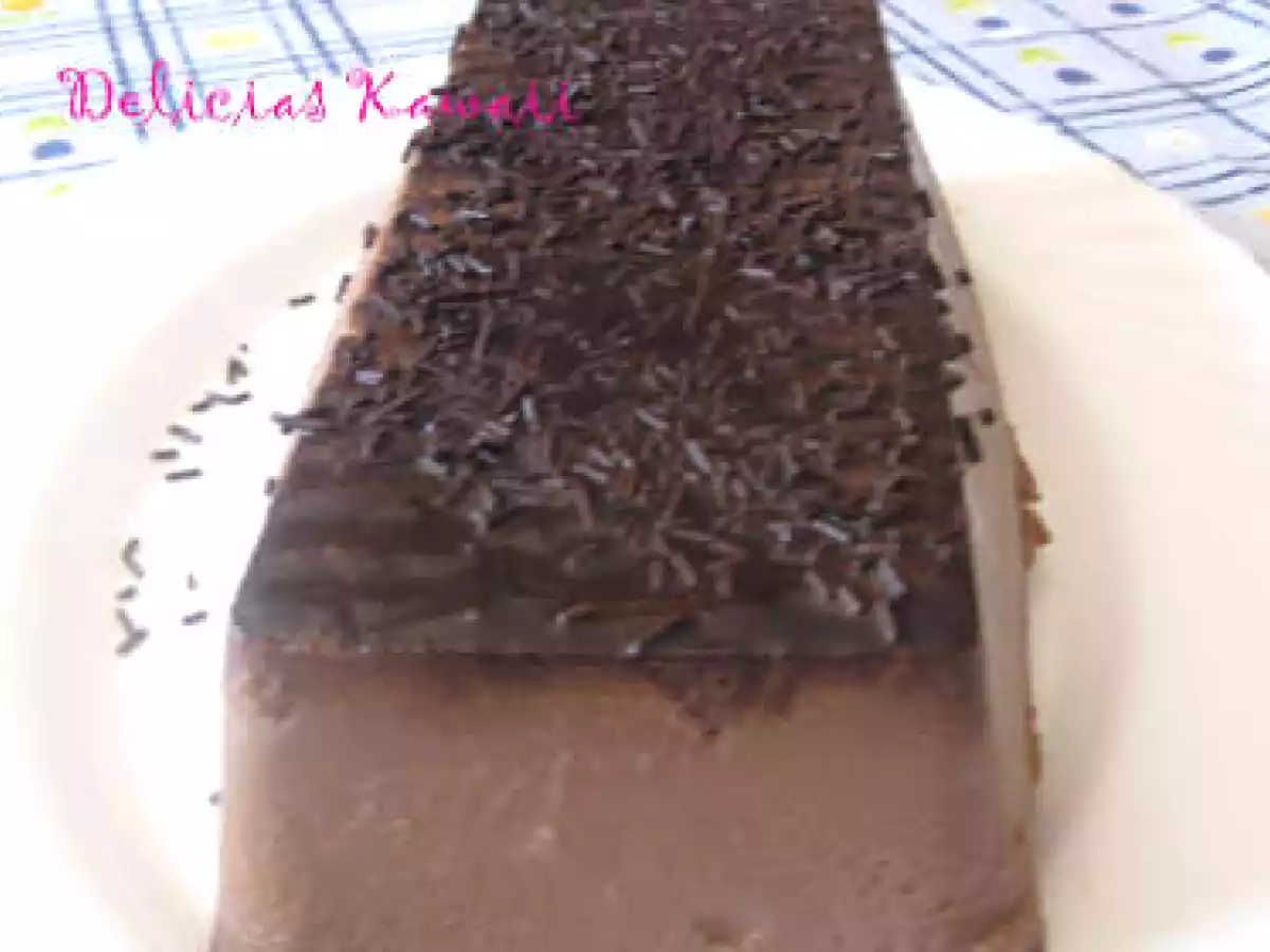 Flan de chocolate exprés
