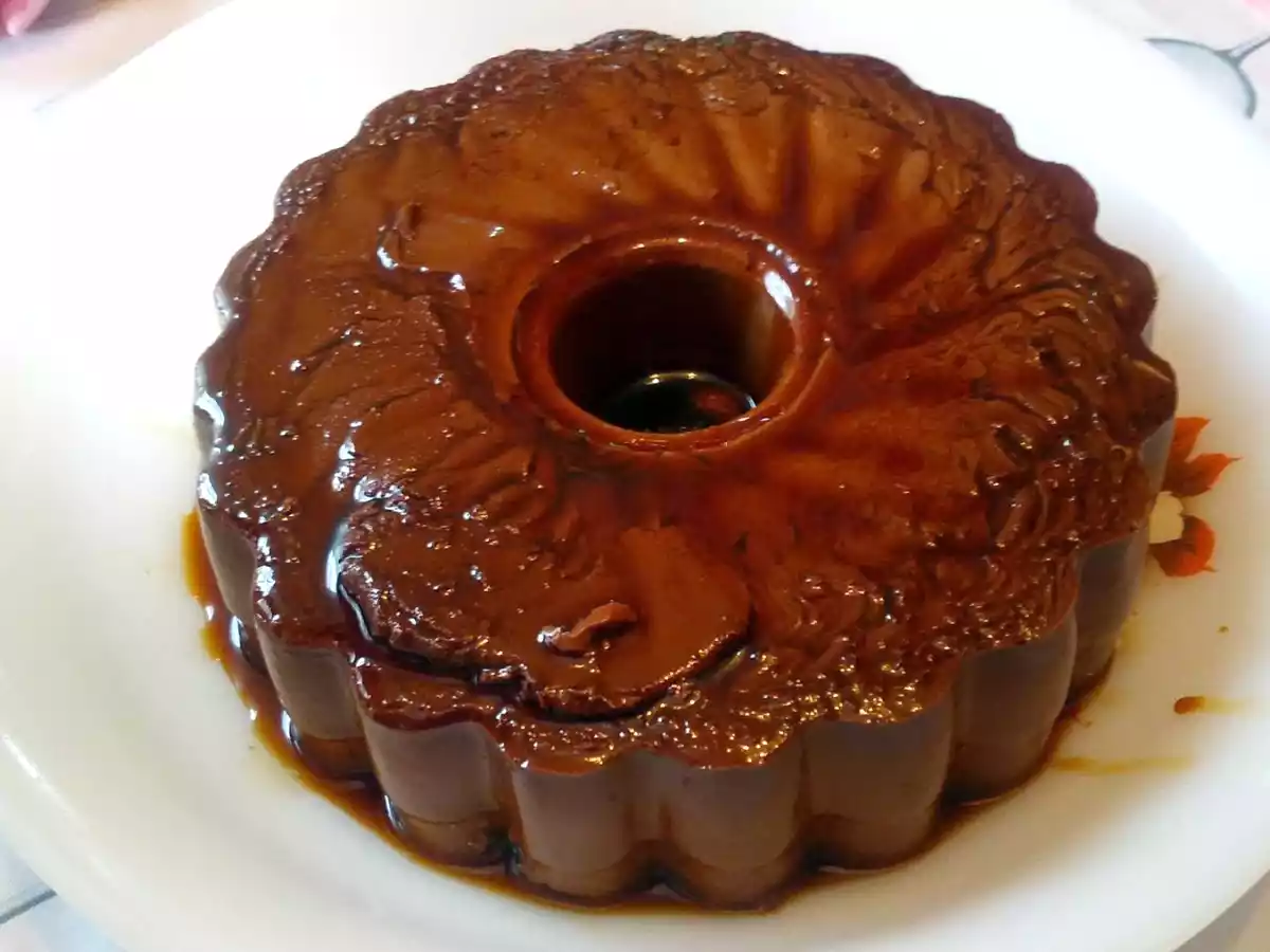 Flan de chocolate light sin lactosa thermomix / mycook