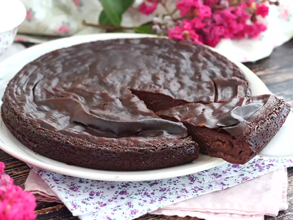 Flan de chocolate (sin gluten y fácil)