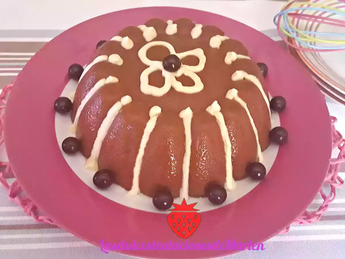 Flan de chocolate y leche condensada