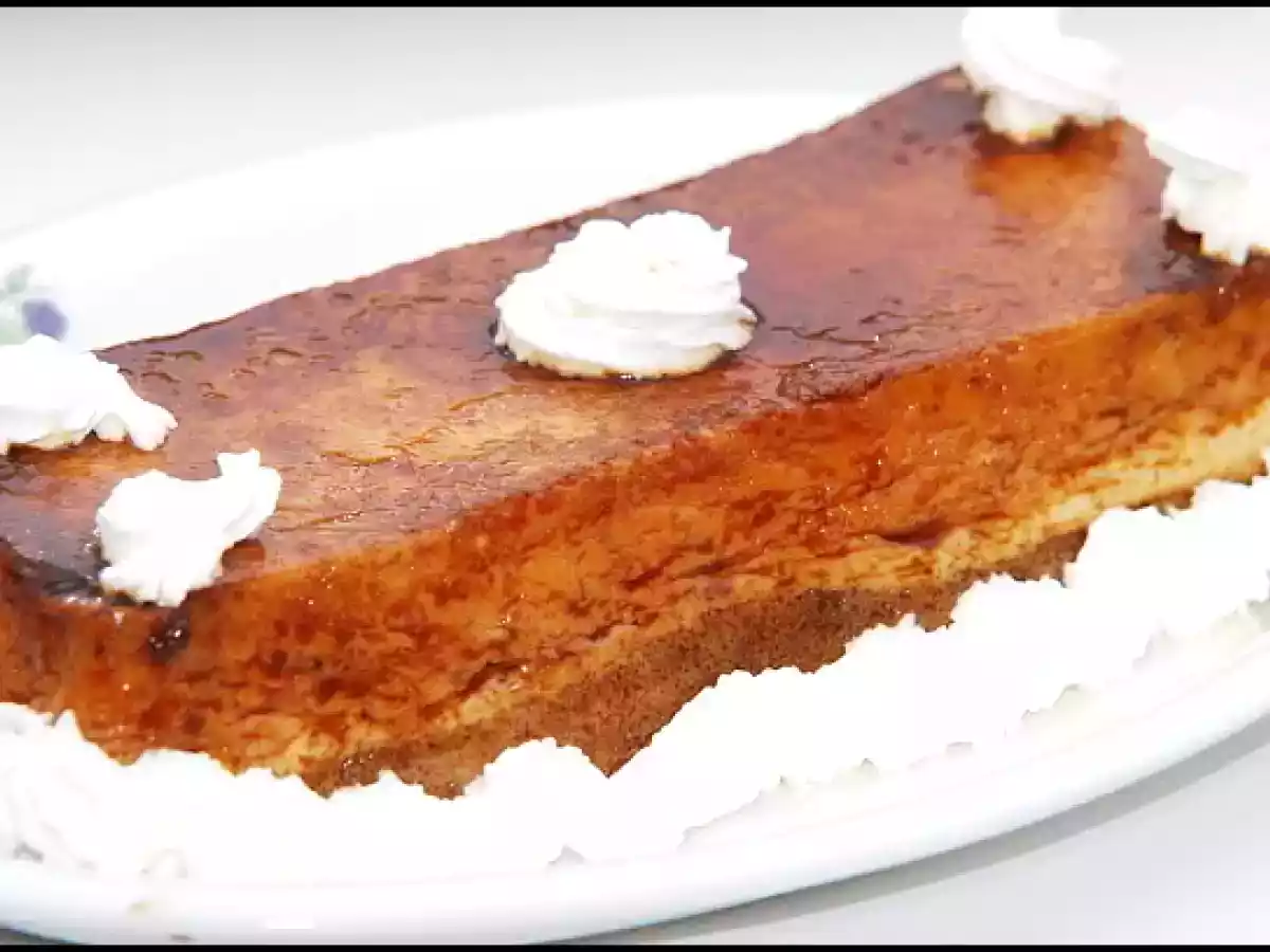 Flan de coco al microondas