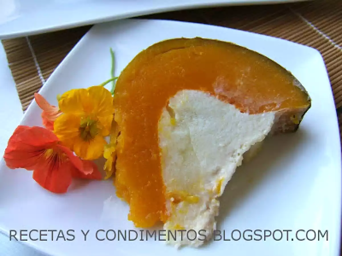 FLAN DE COCO EN ZAPALLO - POSTRE TAILANDES