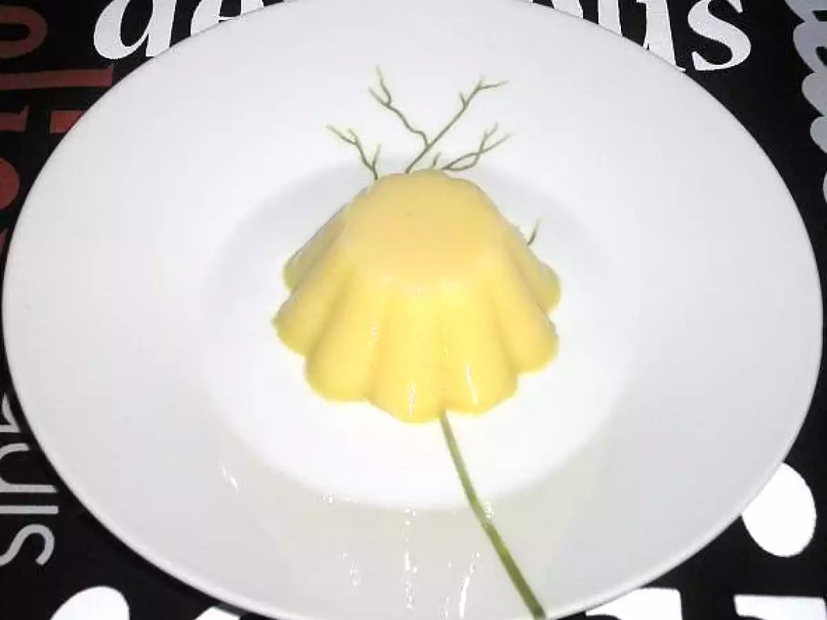 Flan de coco y piña