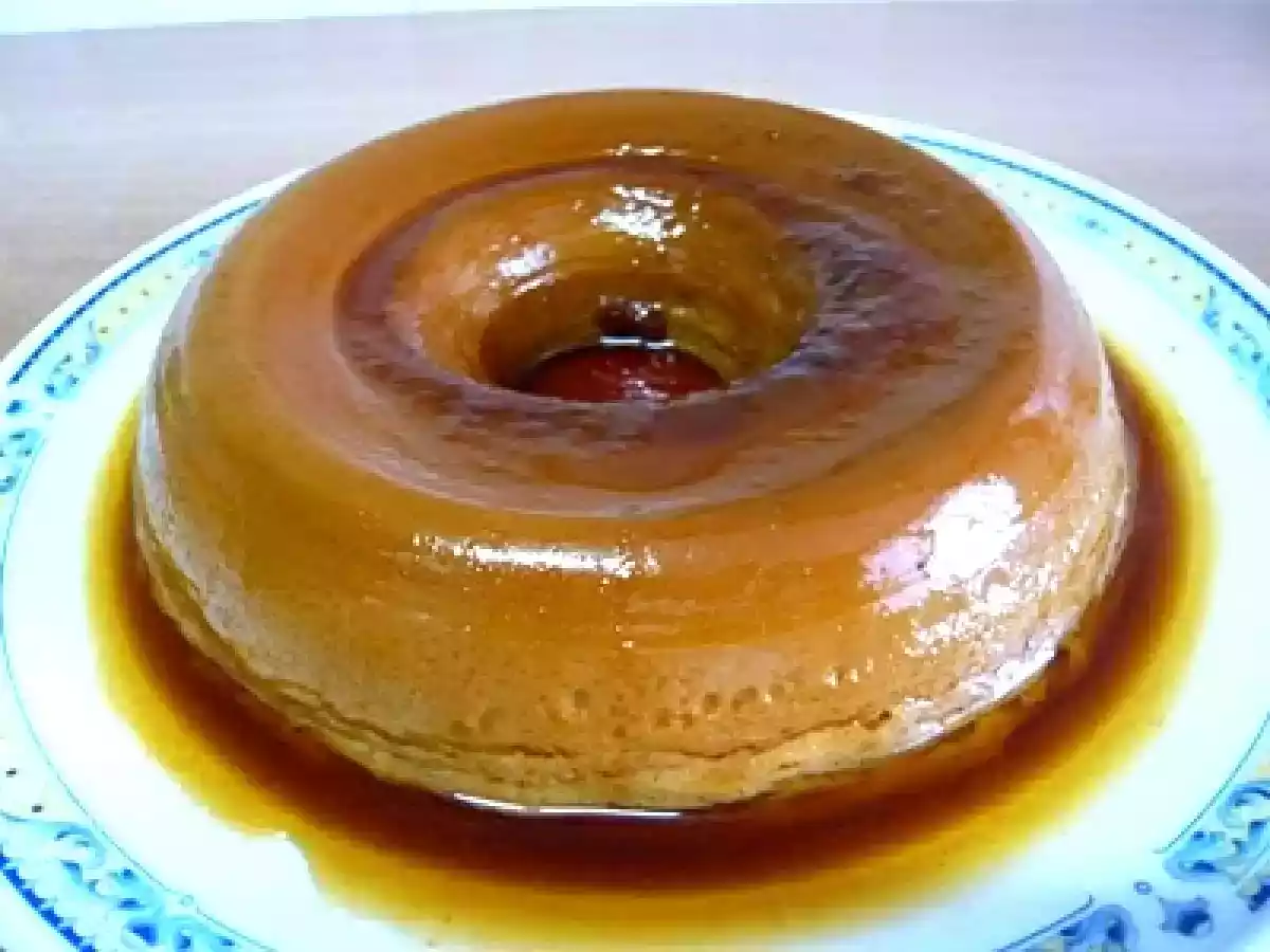Flan de dulce de leche (Microondas)