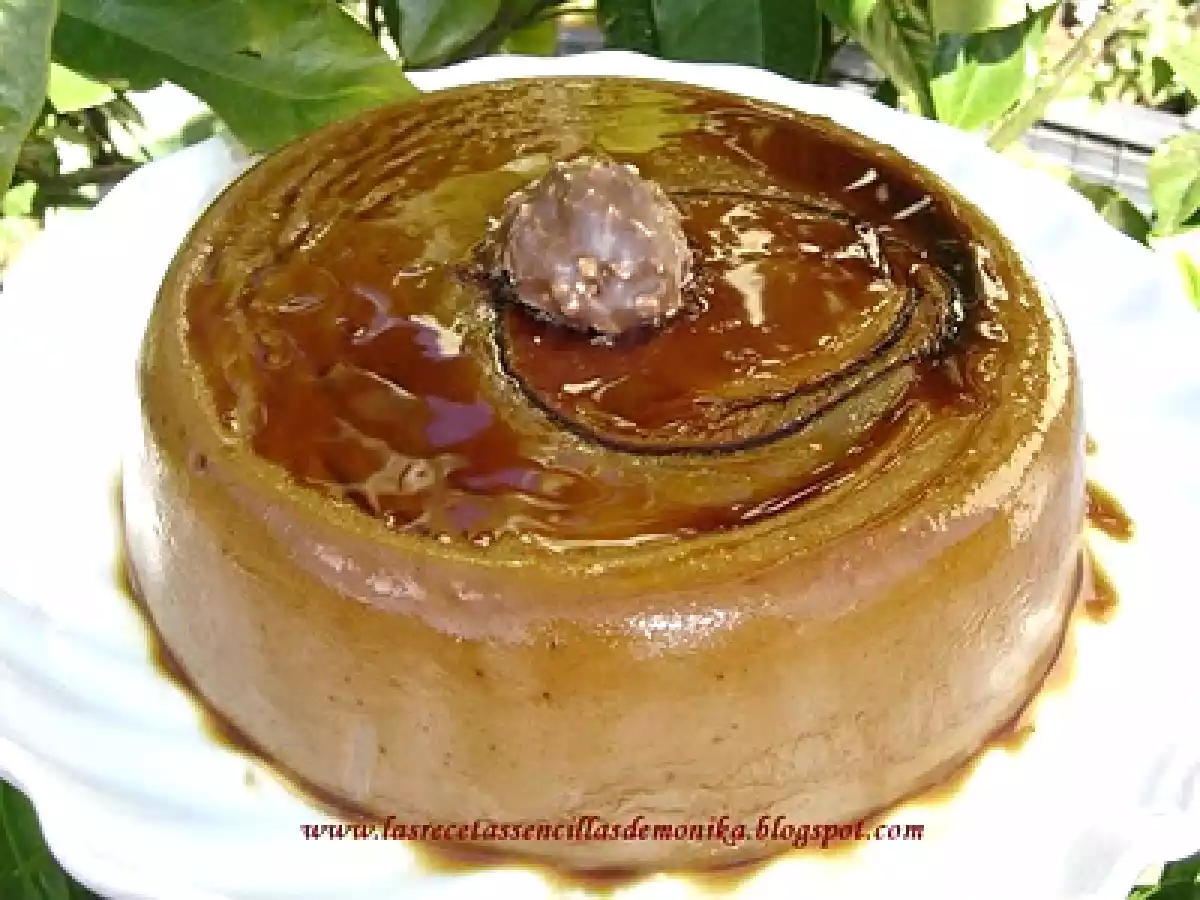 Flan de ferrero rocher