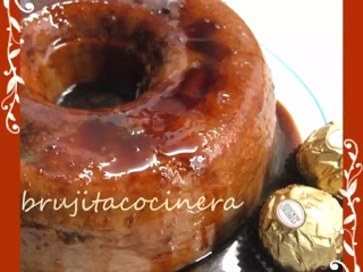 Flan de ferrero rocher en thermomix