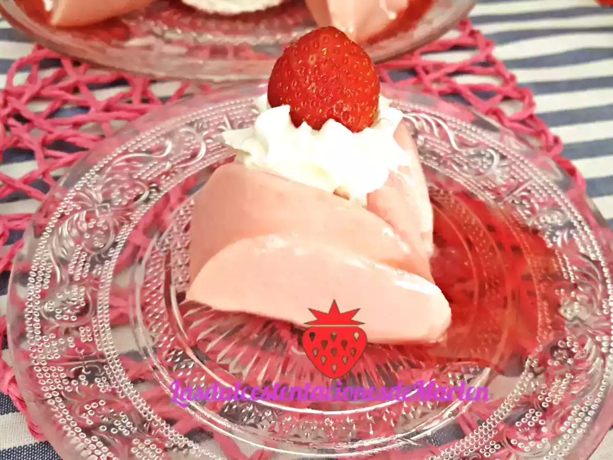 Flan de fresa ligero - foto 3