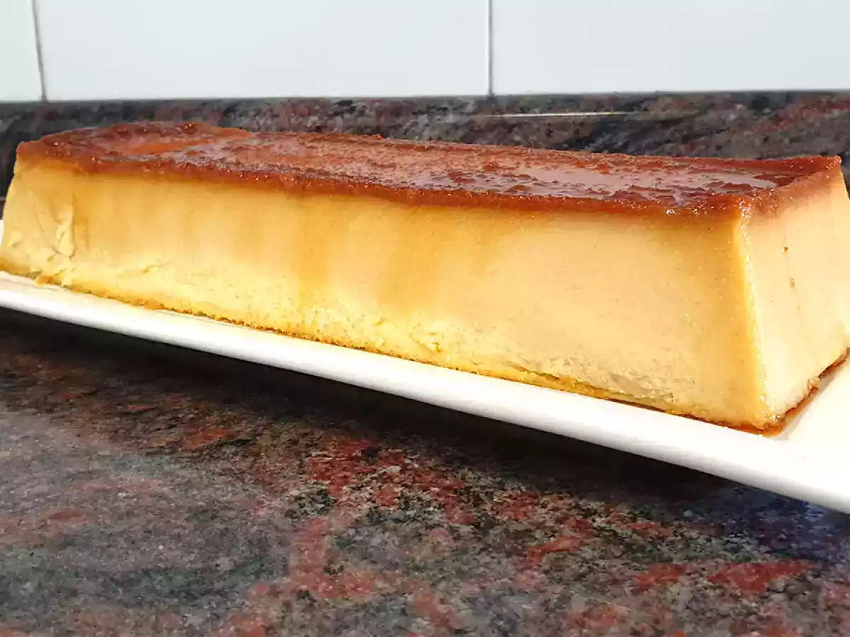 Flan de galletas María