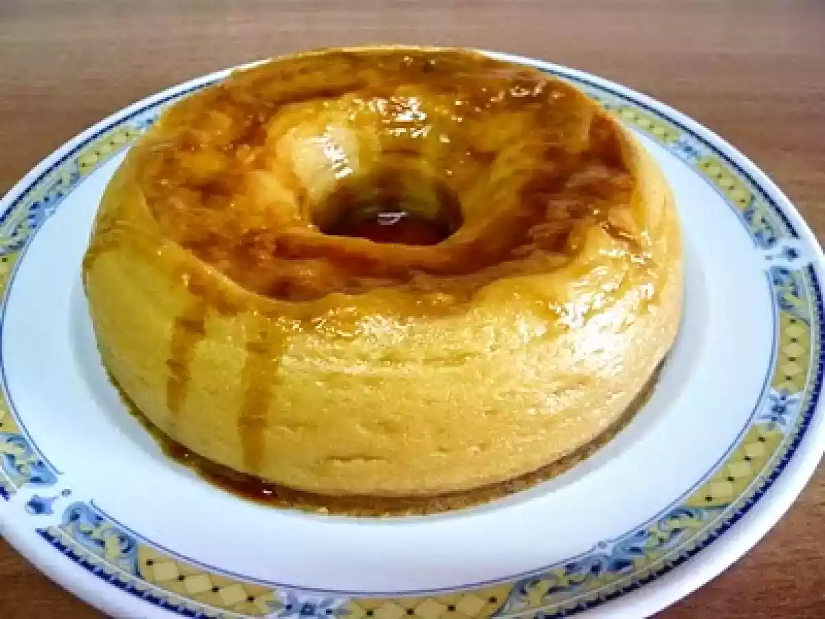 Flan de galletas y leche condenasada (Microondas)