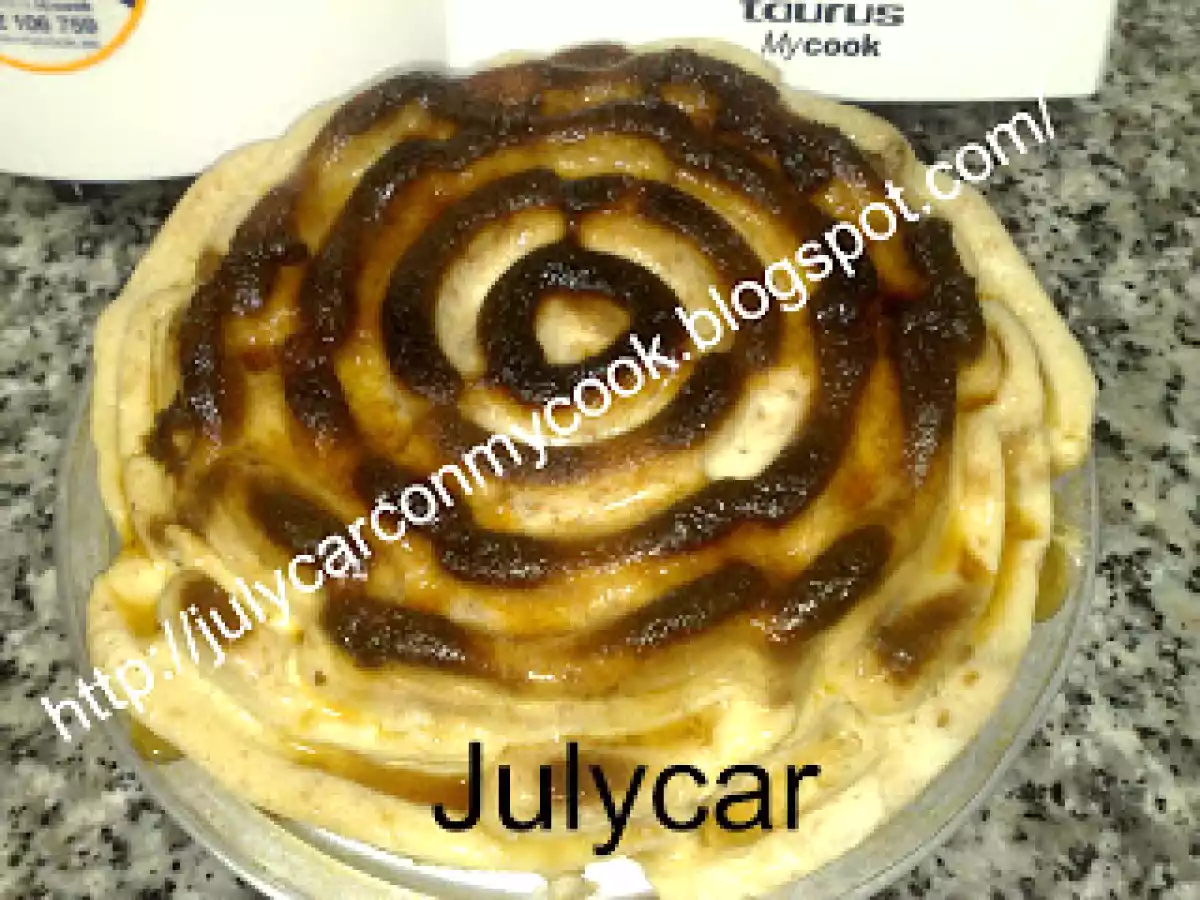 Flan de horchata al microondas