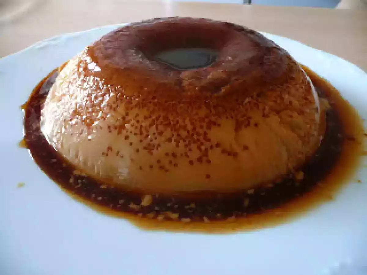 Flan de huevo al limón