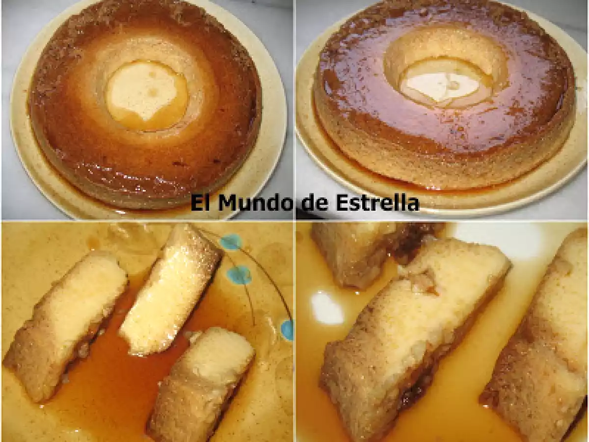 Flan de huevo con almendras