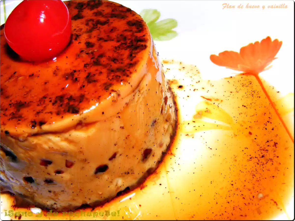 Flan de huevo y vainilla